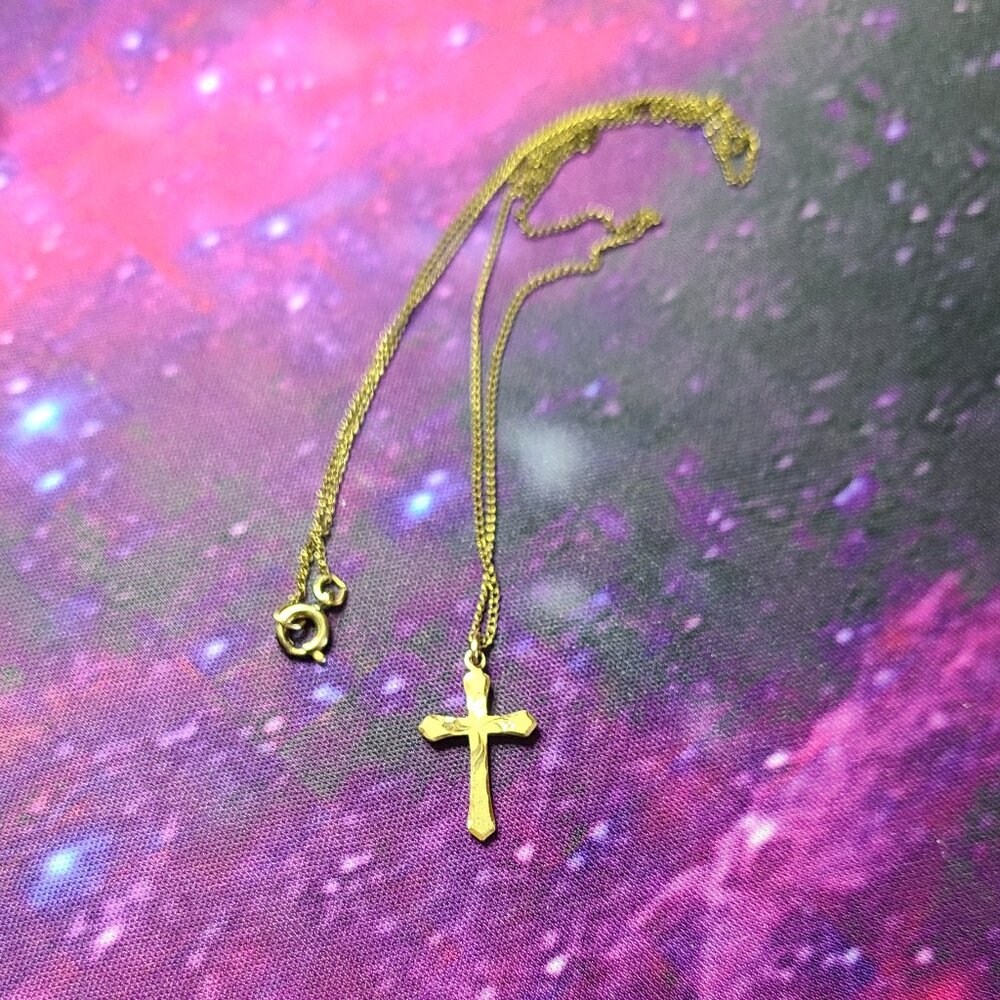 Bundle of three gold plated necklace.